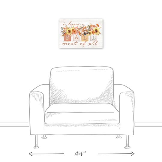 Love Fall Bouquets Canvas Wall Art